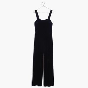 Madewell Velvet Black Jumpsuit